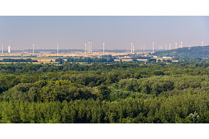 Wind farm in Austria, view from Bratislava Castle, a Nature Photo by Leonid Andronov
