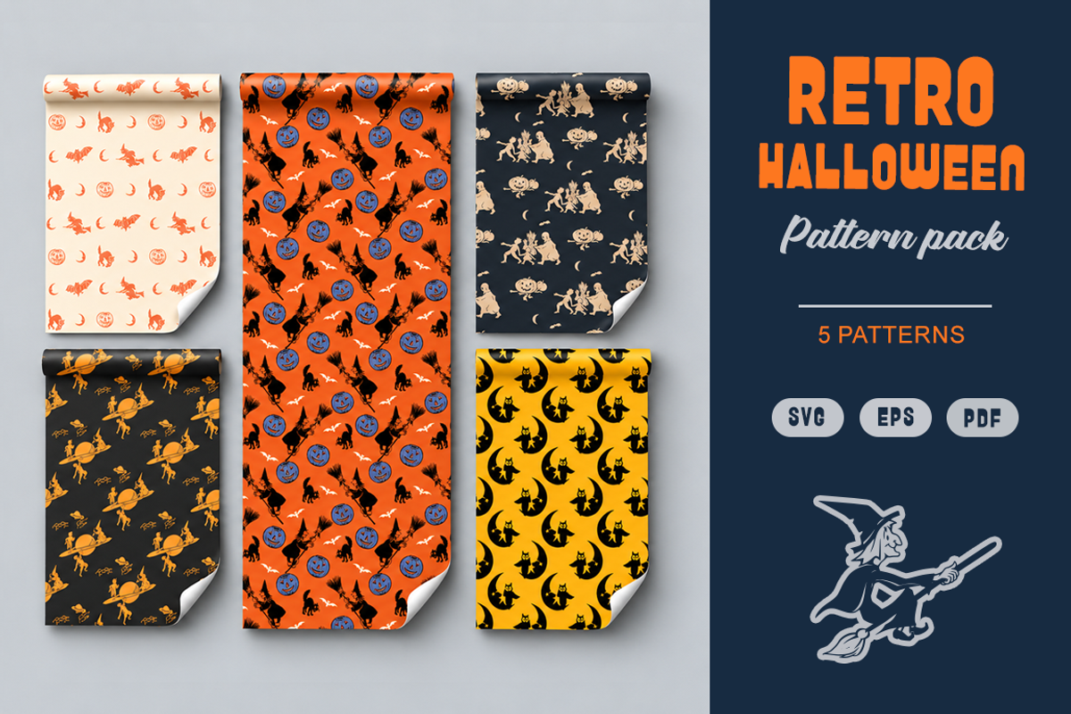 Creepy Stories: Halloween Graphics, a Seasonal Illustration by Retro Machine (Photo 6 of 14)