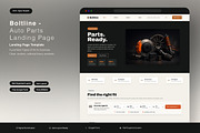 Boltline - Auto Parts Landing Page, an UI Kit Template by Pitchlook.Studio (Thumbnail 1 of 3)