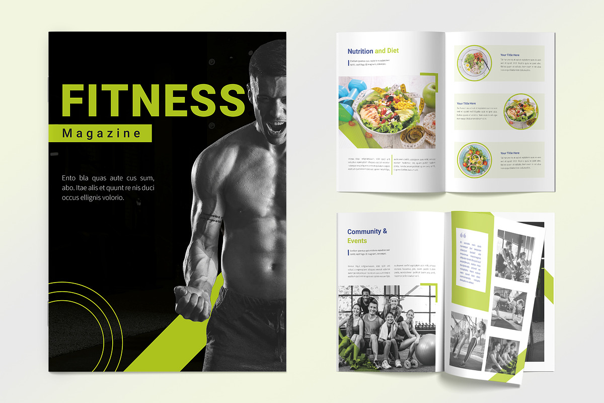 Fitness Magazine Layout