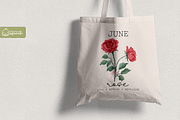 Flower Birth Month with Text Meaning, a Decorative Illustration by creationsbyapuruh (Thumbnail 9 of 10)