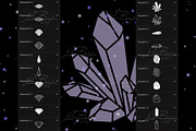 50 Procreate Gemstone Stamps Set, a Brush Add-On by LiuBi Art (Thumbnail 3 of 4)