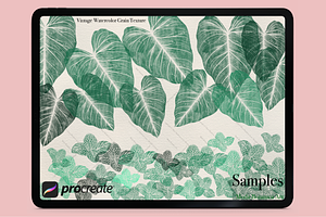 Vintage Tropical Foliage Brushes