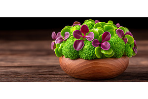 A wooden bowl on a rustic wooden, a Food & Drink Photo by ZinetroN