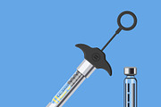Covid-19 coronavirus vaccine syringe, a Healthcare Illustration by TAlex (Thumbnail 5 of 7)