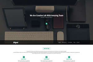 Creative One-Page PSD Template
