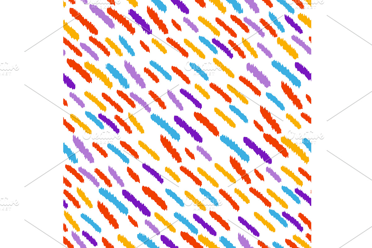 Colorful line doodle seamless, a Texture Illustration by Nenahliadava Design