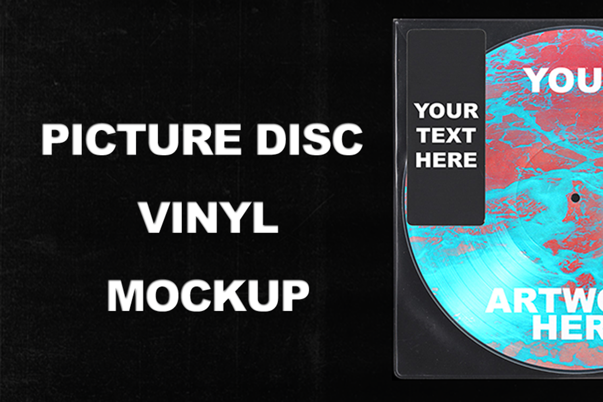 Picture Disc Vinyl MockUp, a Product Mockup by Melvin Nicolas Art (Photo 1 of 7)
