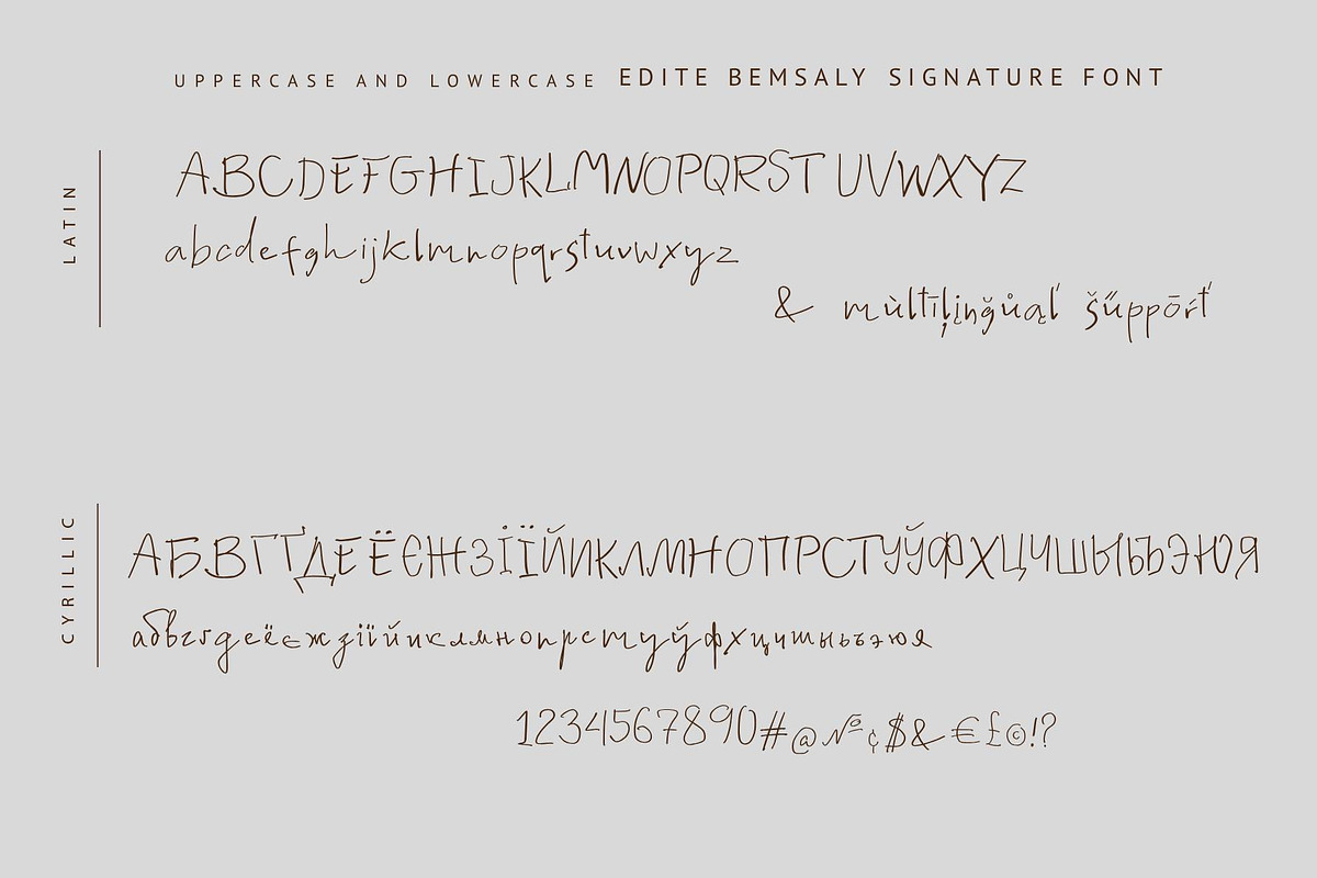 Edite Bemsaly Cyrillic Font, a Script Font by IraDvilyuk (Photo 10 of 10)