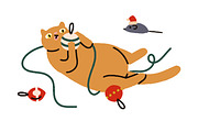 Cute, funny Christmas cats set, an Animal Illustration by Good Studio (Thumbnail 17 of 22)
