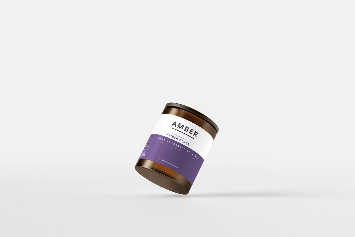 7 in 1 Amber Glass Cosmetic Bundle, a Cups & Container Mockup by pmvch (Photo 94 of 106)