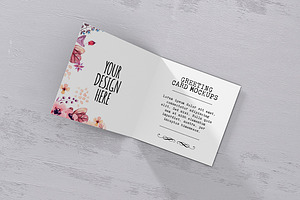 Square Greeting Card Mockups