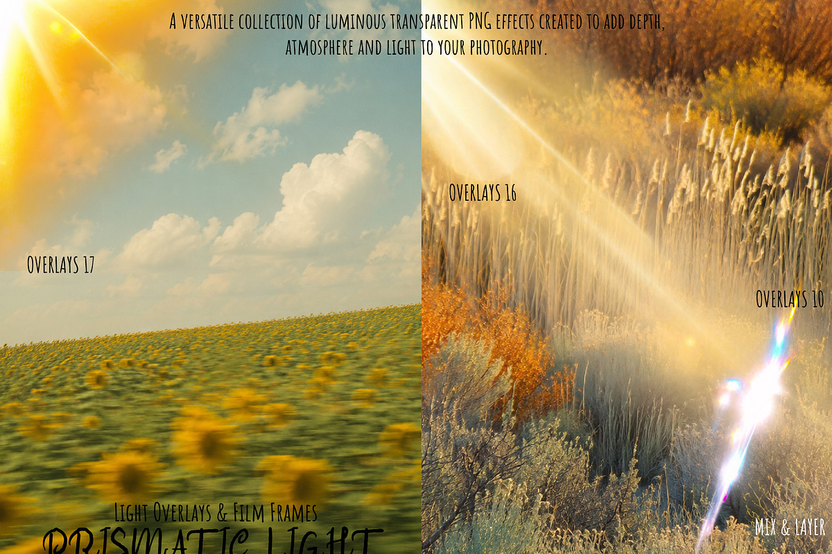 Prism Light Overlays & Film Frames, a Texture Graphic by DreamoraArt (Photo 2 of 13)
