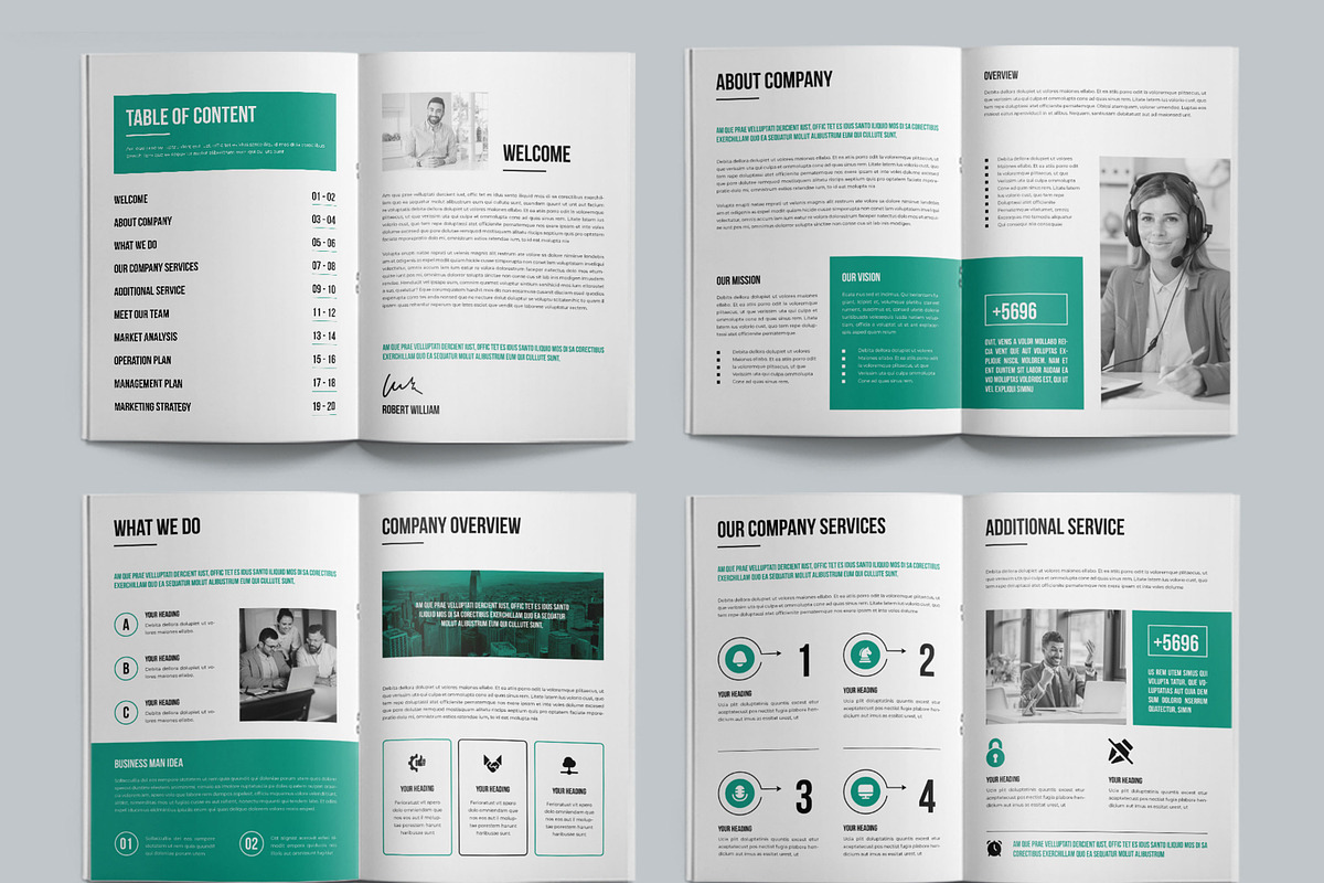 Business Plan Brochure Layout, a Brochure Template by ContestDesign (Photo 2 of 3)