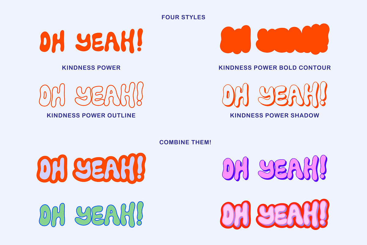 Kindness Power // Groovy Font Set, a Script Font by PeachCreme (Photo 6 of 11)