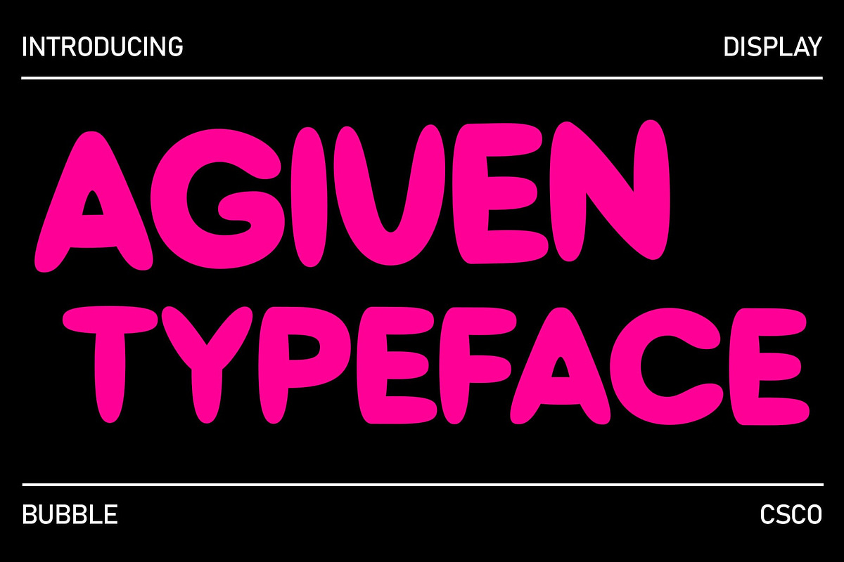 Agiven – Playful Font, a Sans Serif Font by Craft Supply Co. (Photo 1 of 8)