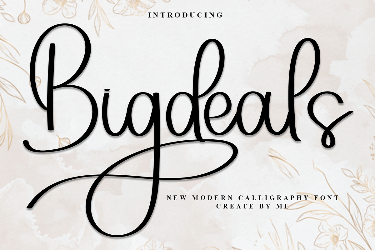 Bigdeals, a Handwritten Font by InermediaSTUDIO (Photo 1 of 8)