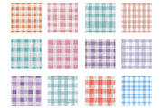 Watercolor seamless plaid pattern, an Illustration by Designworld (Thumbnail 4 of 5)