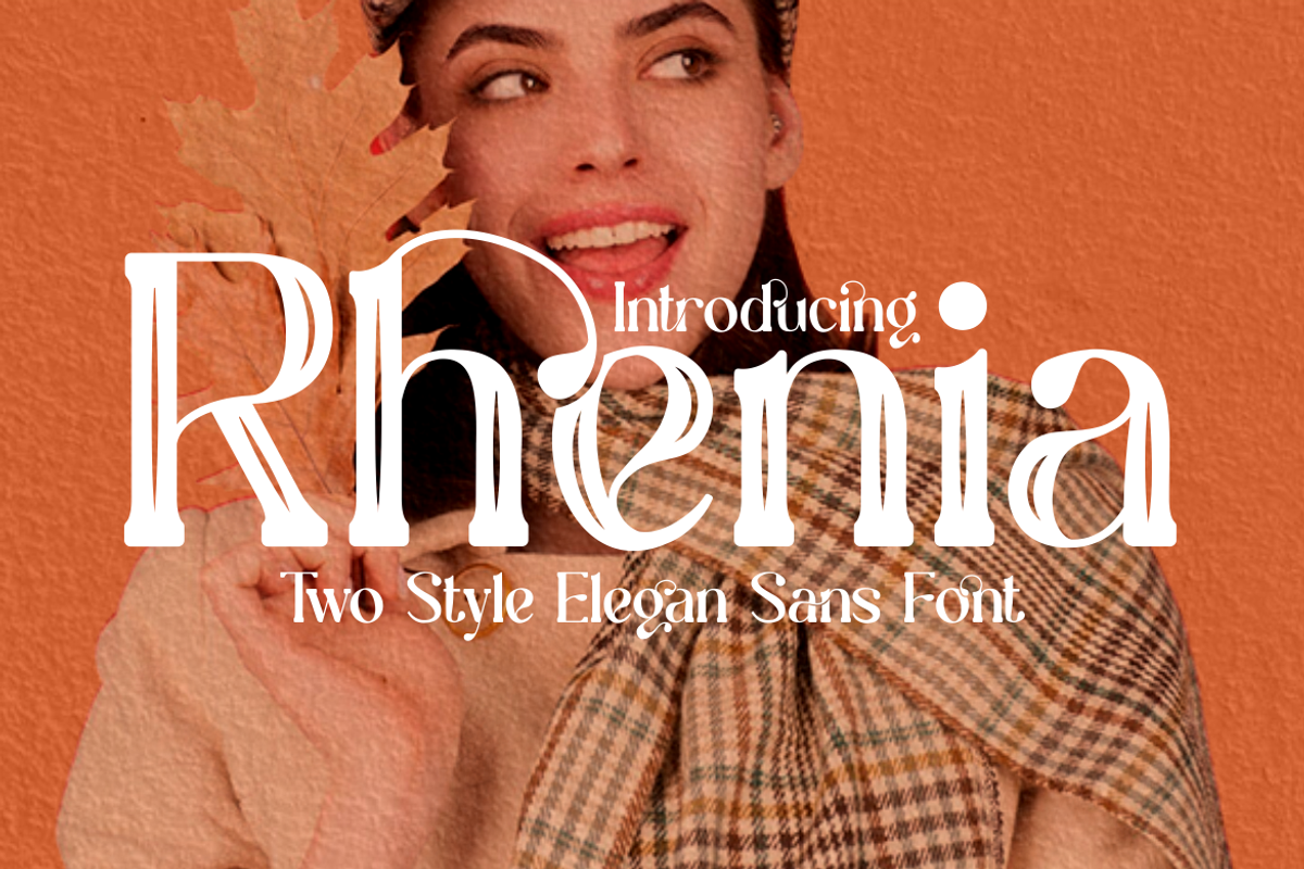 Rhenia - Elegan Display Font, a Font by PutraCetol Studio (Photo 1 of 11)