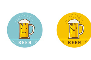Cartoon of Beer Vector illustration