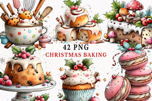 Christmas Baking Clipart Bundle