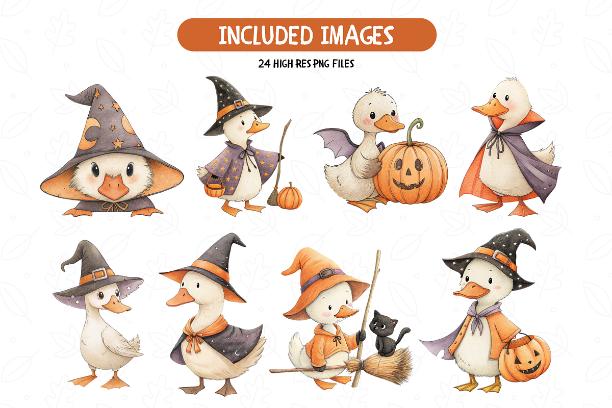 Witchy Goose Parade Clipart, an Illustration by TatiMockup (Photo 3 of 5)