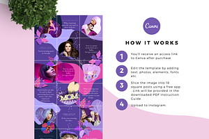 Purple Femme, Canva Instagram Puzzle