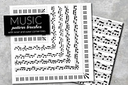 Music Brushes for Adobe Illustrator, a Brush Add-On by Elinorka (Thumbnail 1 of 3)