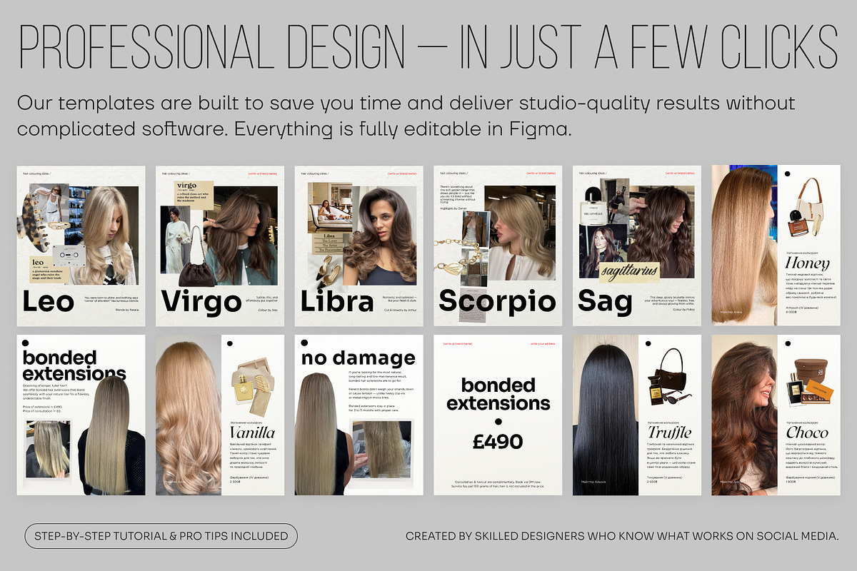 Beauty Instagram Pack - 25 Figma preview 2