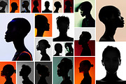 122 Silhouette Portraits, a Person Photo by Handmadefont (Thumbnail 12 of 15)