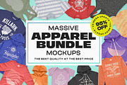 Massive Apparel Mockups Bundle, a Shirt Mockup by GraphicHero (Thumbnail 1 of 9)