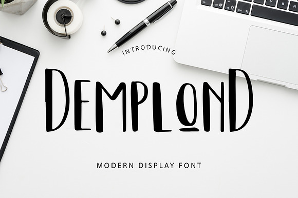 DemplonD Display Font preview 8
