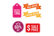 Sale discount label & ribbon vector, an Object Graphic by zahidhossainalif (Thumbnail 2 of 3)