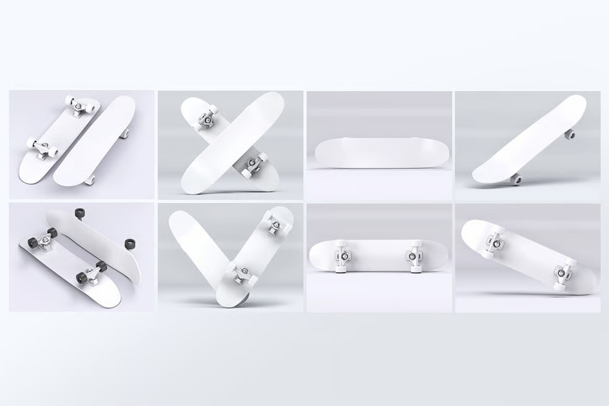 Skateboard Mock-Up, a Product Mockup by Se٧enStudio (Photo 8 of 8)