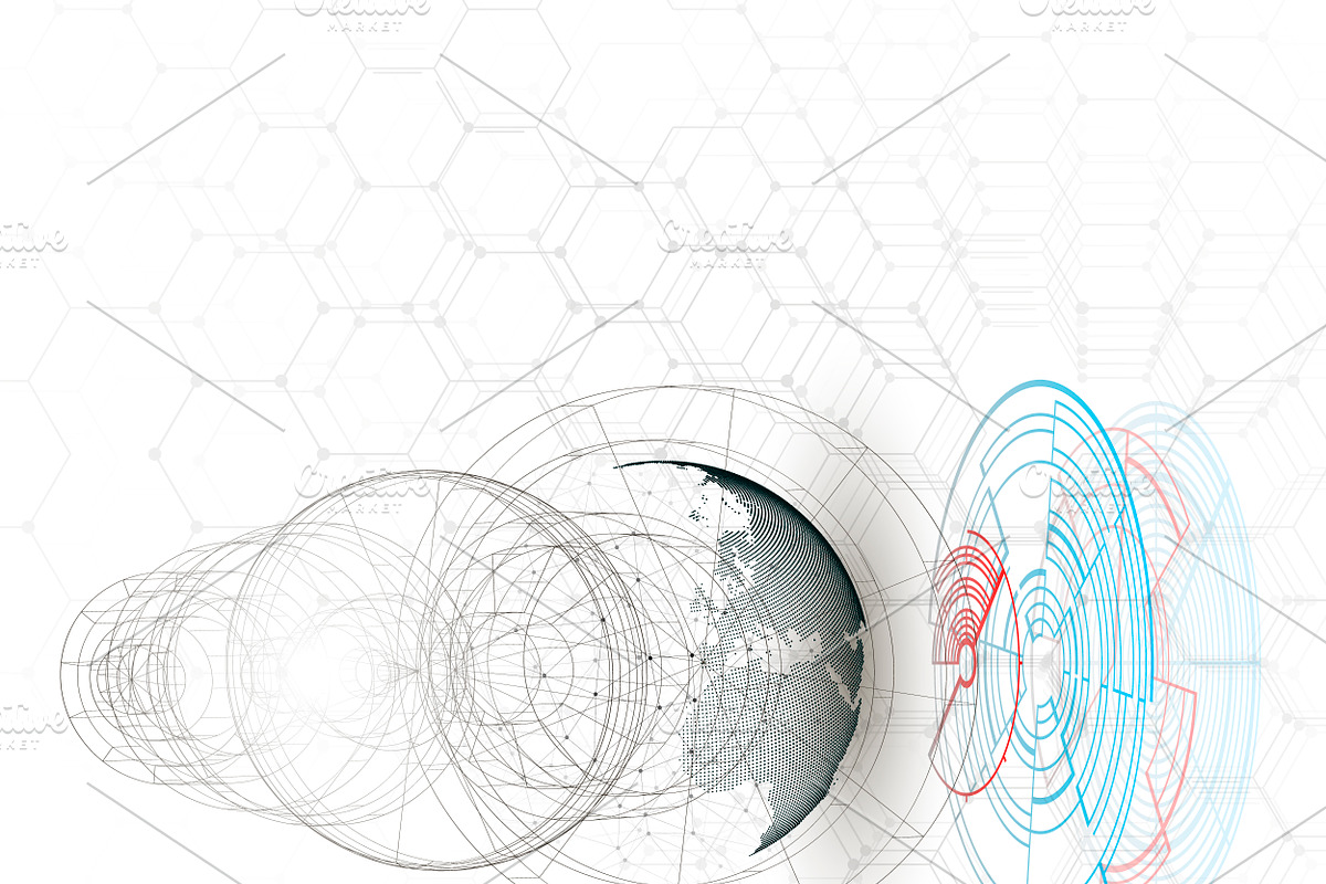Futuristic high tech backgrounds, a Decorative Illustration by VectorShop (Photo 10 of 10)