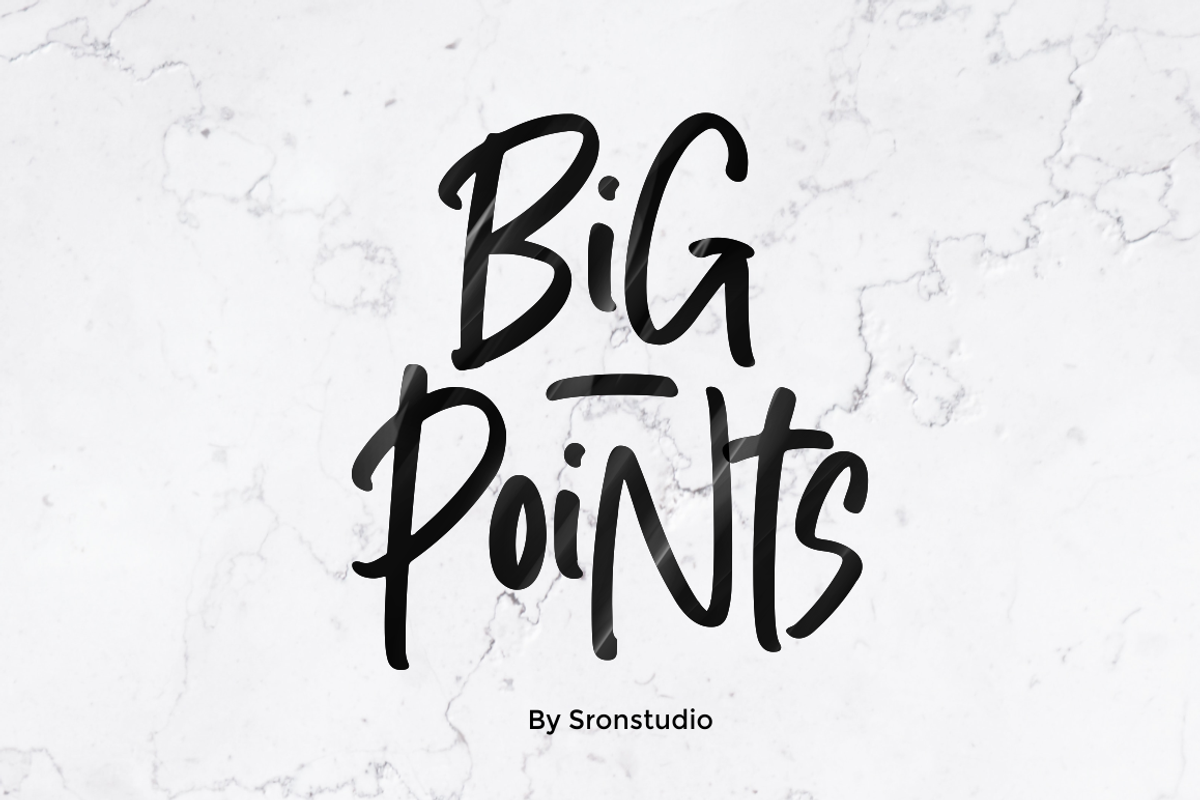 Big Points - Display Font