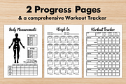 Fitness Journal Bundle, a Stationery Template by DreamyOverlay (Thumbnail 6 of 9)