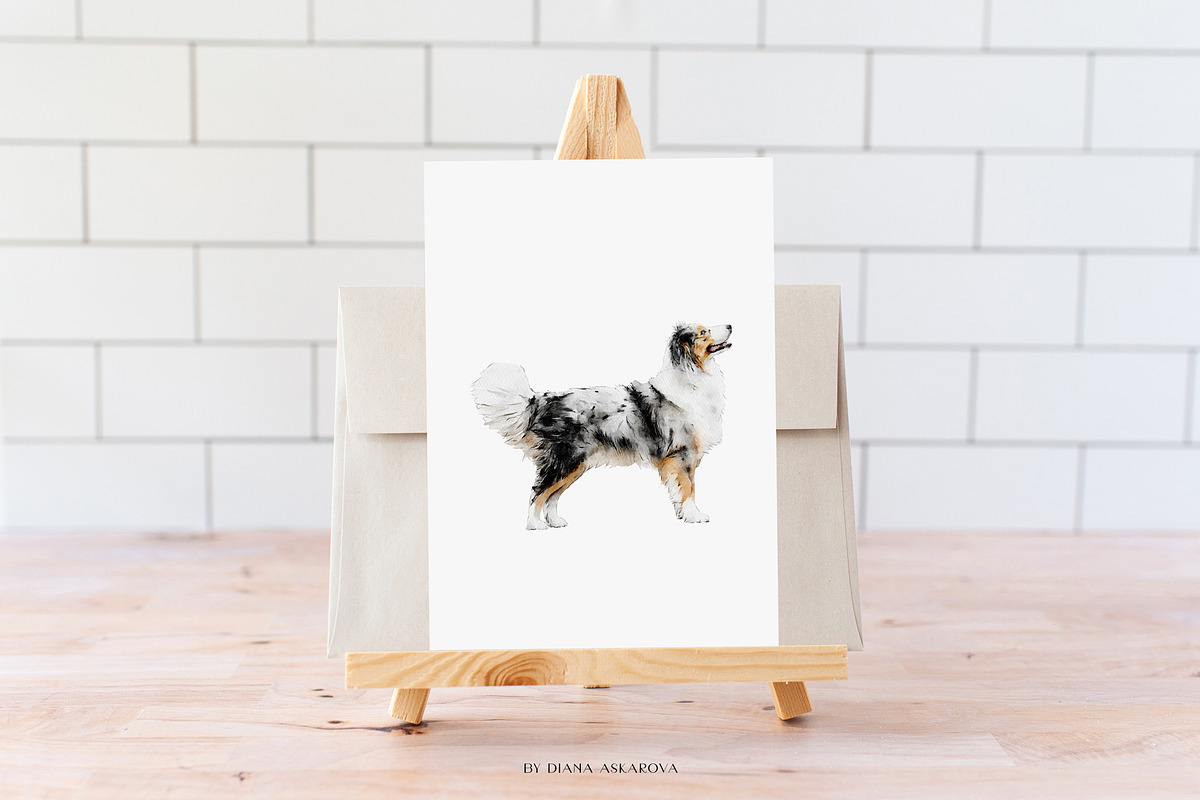 Dog breed clipart illustration set, an Animal Illustration by Diana Askarova Art (Photo 5 of 8)