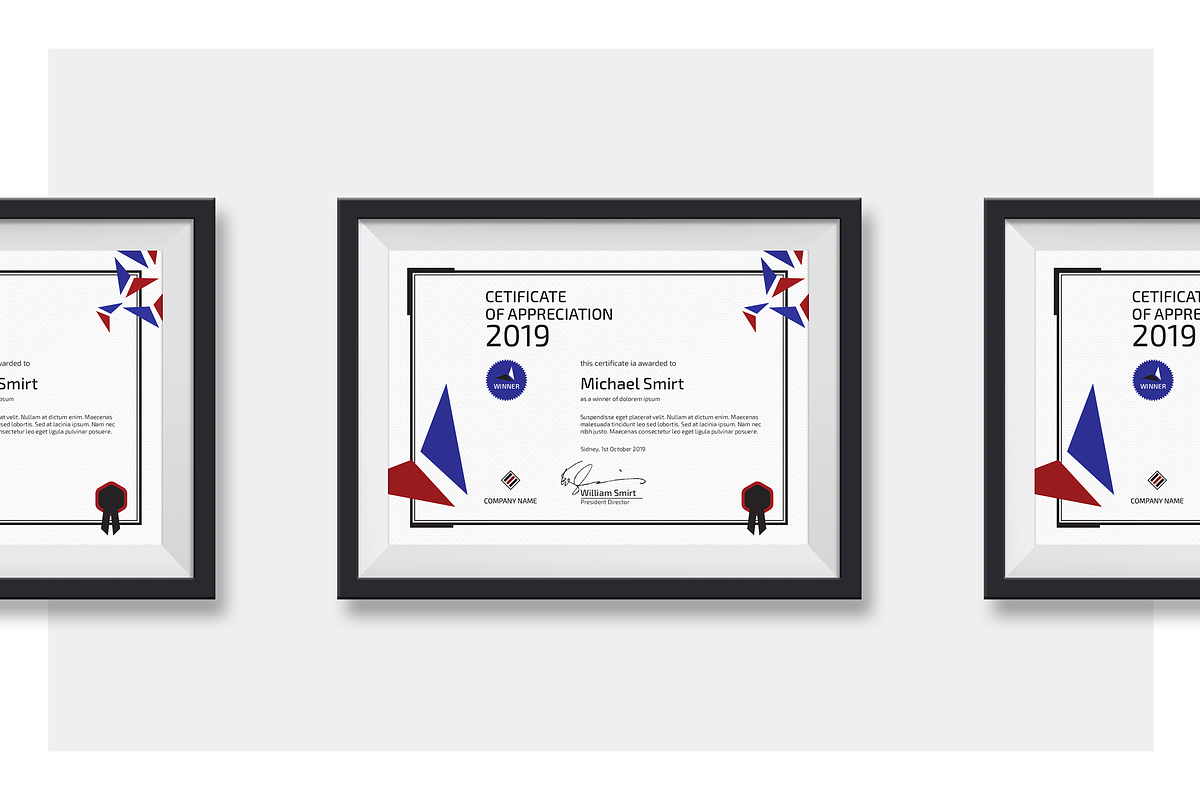 Modern Certificate, a Stationery Template by silukEight (Photo 3 of 7)