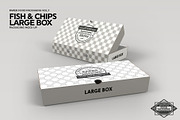 Large Fish and Chips Box Mockup, a Packaging Mockup by INCDesign (Thumbnail 3 of 6)
