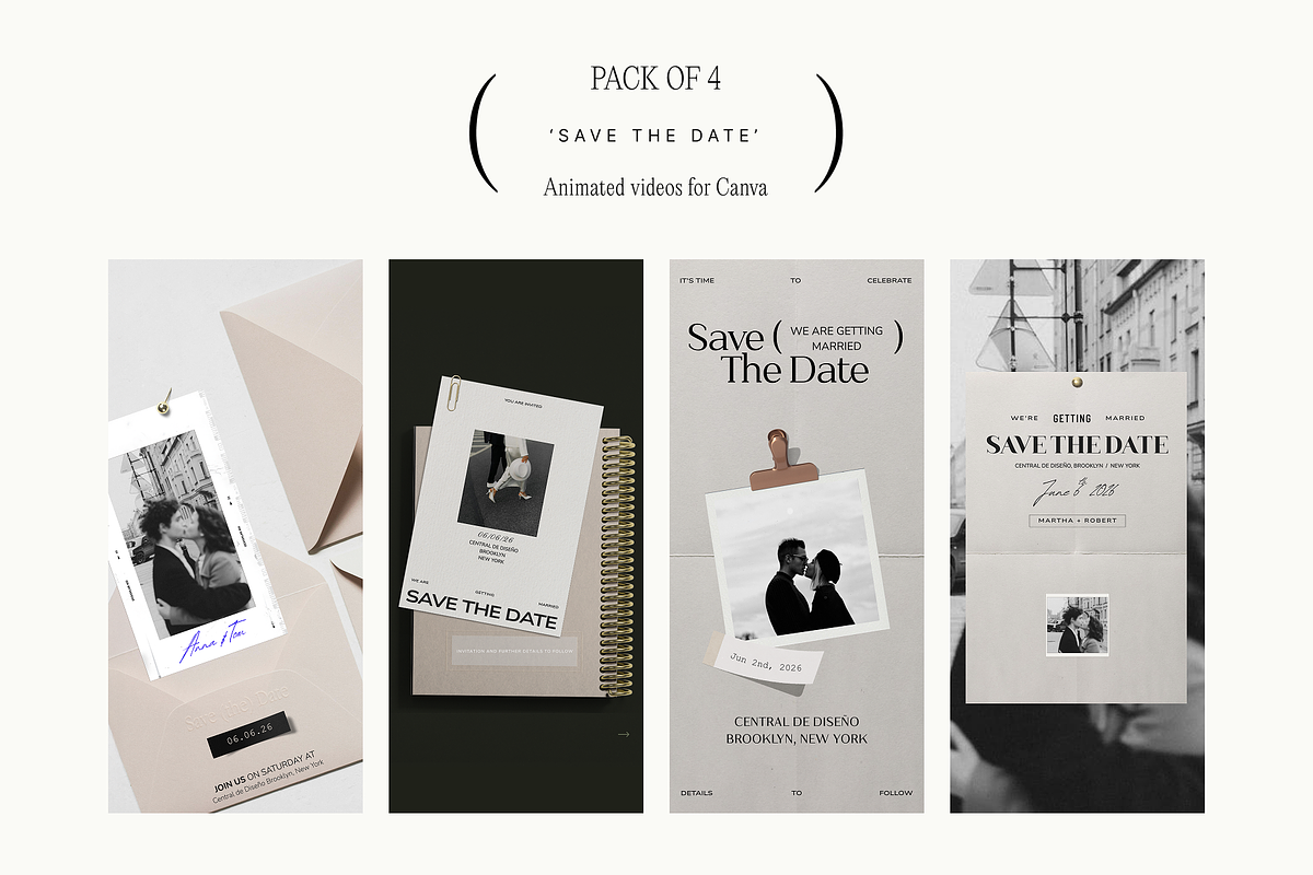 'Save the Date' Video Card Bundle •1, a Landing Page Template by Nonola (Photo 7 of 7)