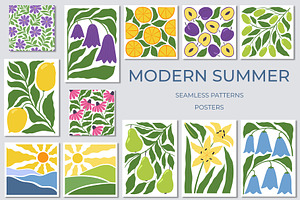 Modern Summer Posters | 204 elements