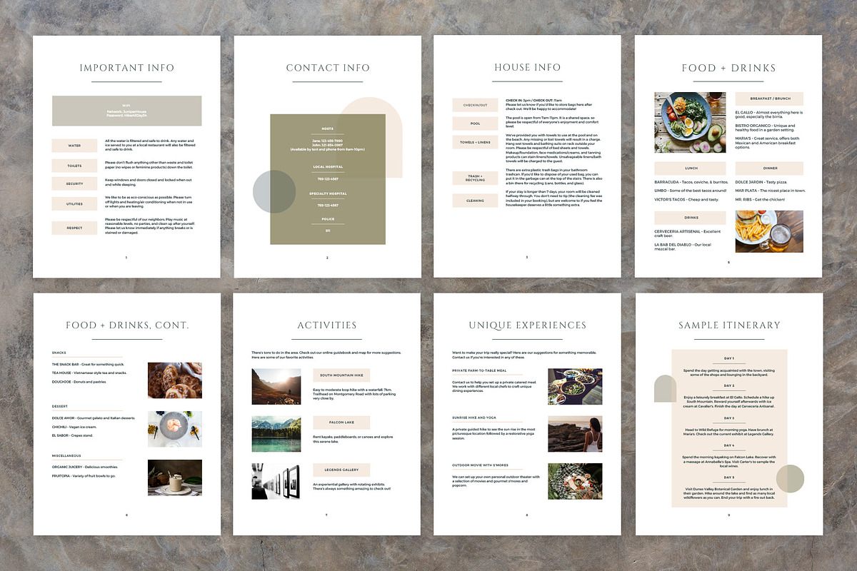 Arches Welcome Book for Airbnb Hosts, a Templates & Theme by Kin Studio (Photo 3 of 17)