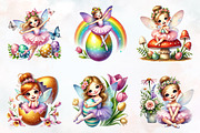Easter ballerina fairy sublimation, an Illustration by RobertsArt (Thumbnail 2 of 7)