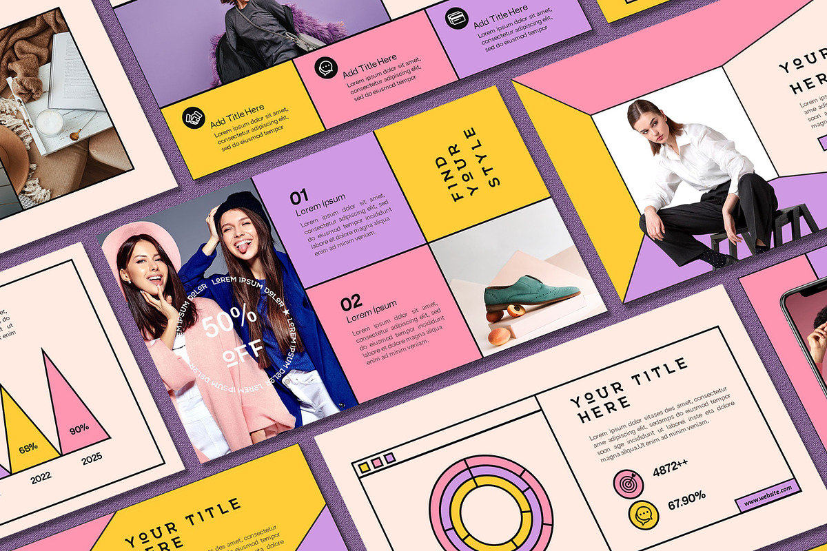 Line Retro Powerpoint Template, a Presentation Template by SKY CREATION (Photo 1 of 7)