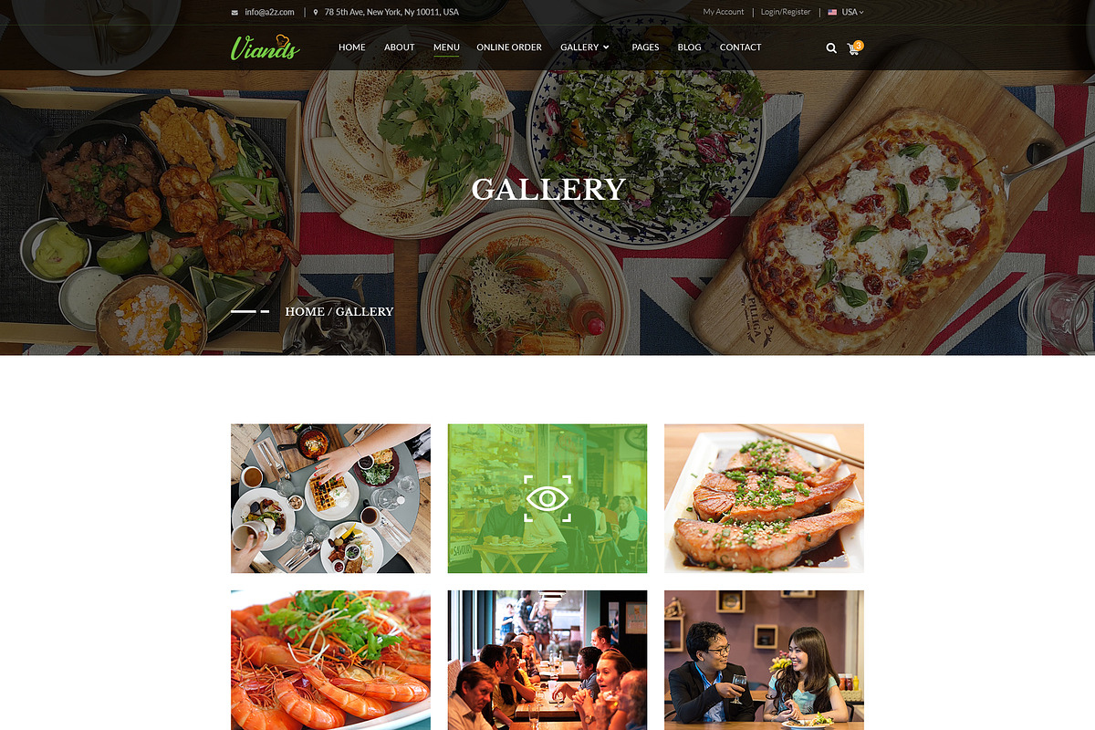 Viands Restaurant PSD Template, a Landing Page Template by Andit themes (Photo 12 of 20)