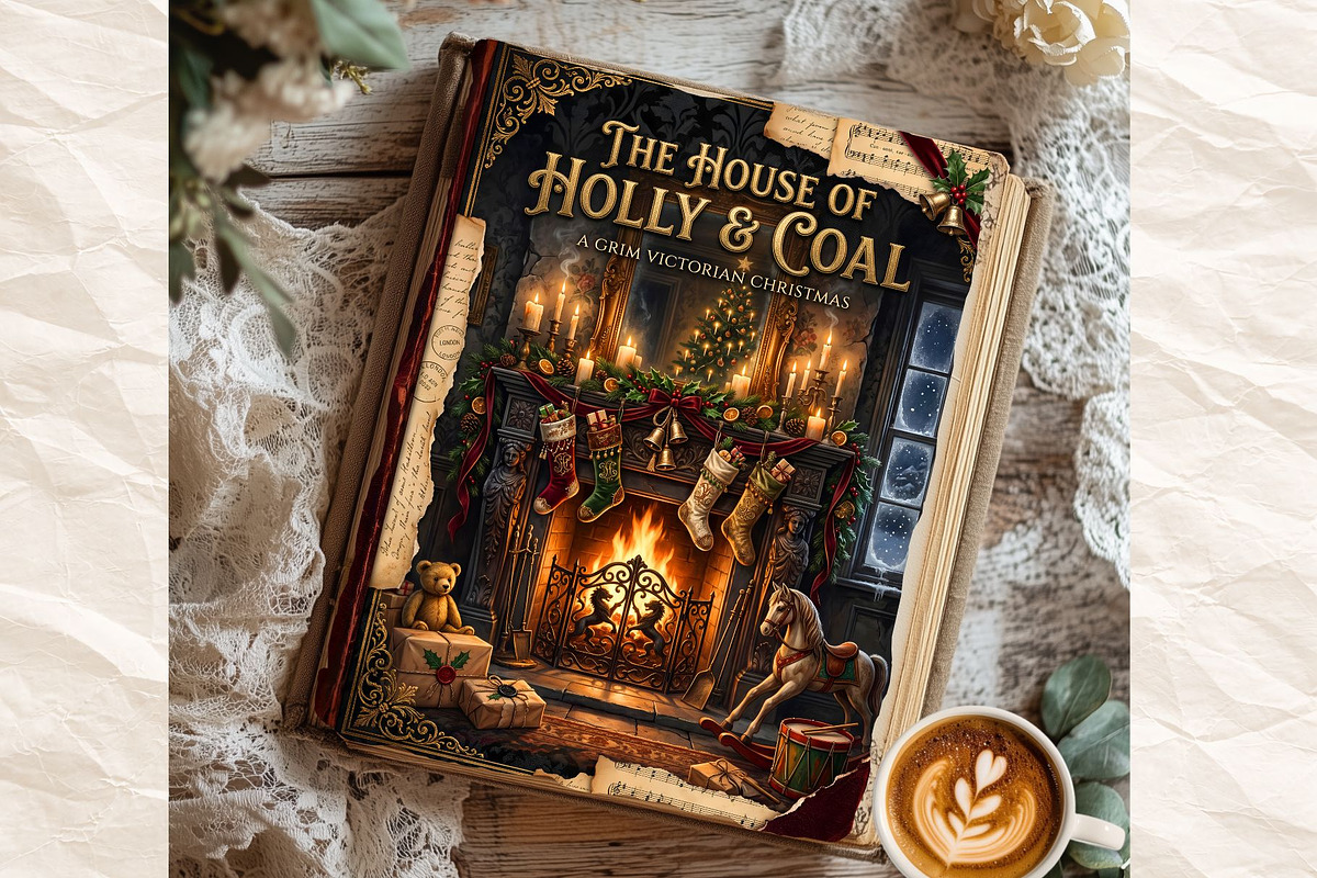 Victorian Christmas Junk Journal KIT, a Seasonal Illustration by ThatsDesignArt (Photo 4 of 20)