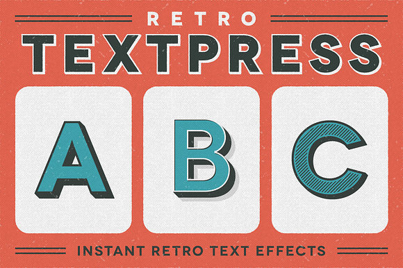 Retro Textpress - Illustrator Styles preview 8