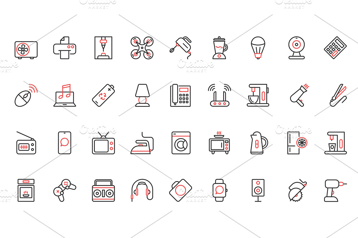 Food icons, a Food Illustration by Lemberg Vector