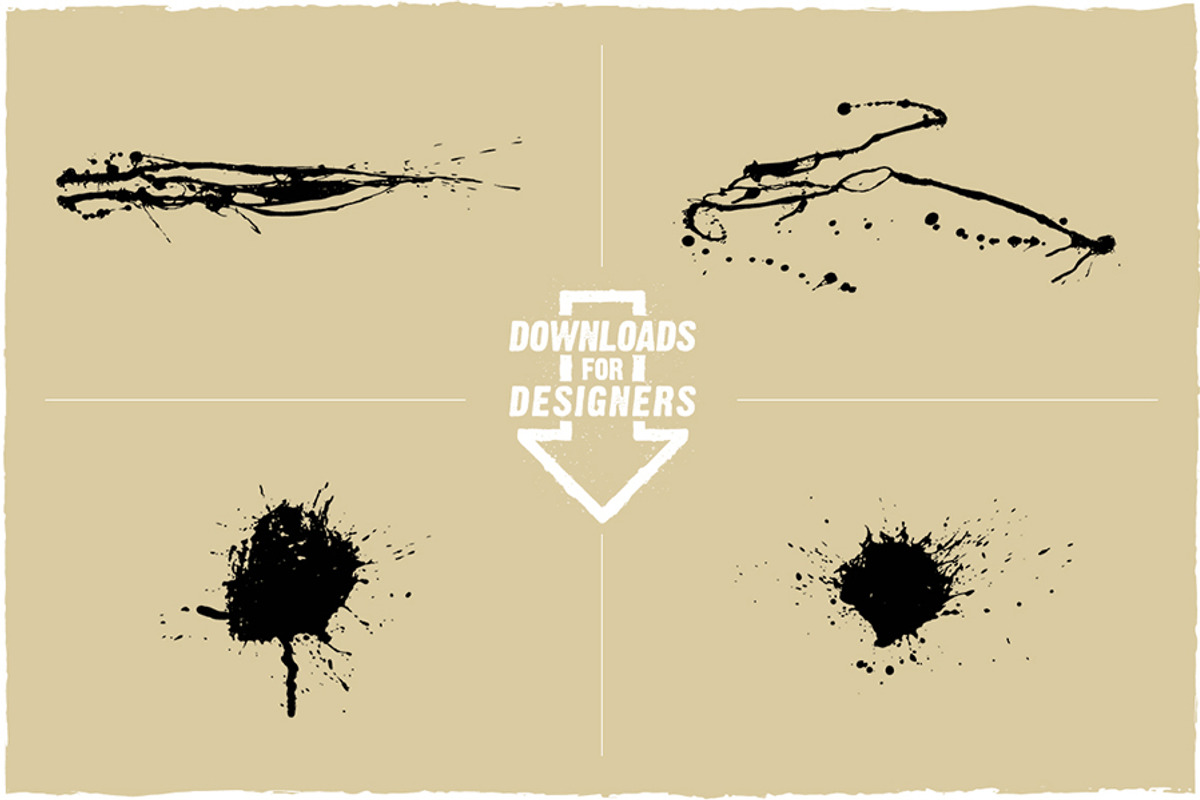 Sprays and Splats - Vector Pack, a Texture Graphic by Downloads for Designers (Photo 4 of 6)